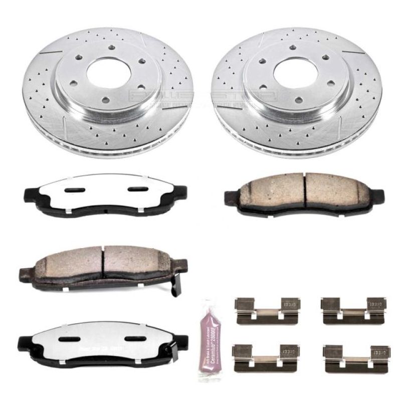 PowerStop K211-36 05-07 fits Infiniti QX56 Front Z36 Truck & Tow Brake Kit
