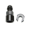 Russell 644113 Performance -6 AN Male to 5/16in SAE Quick-Disconnect Female (Black Single)
