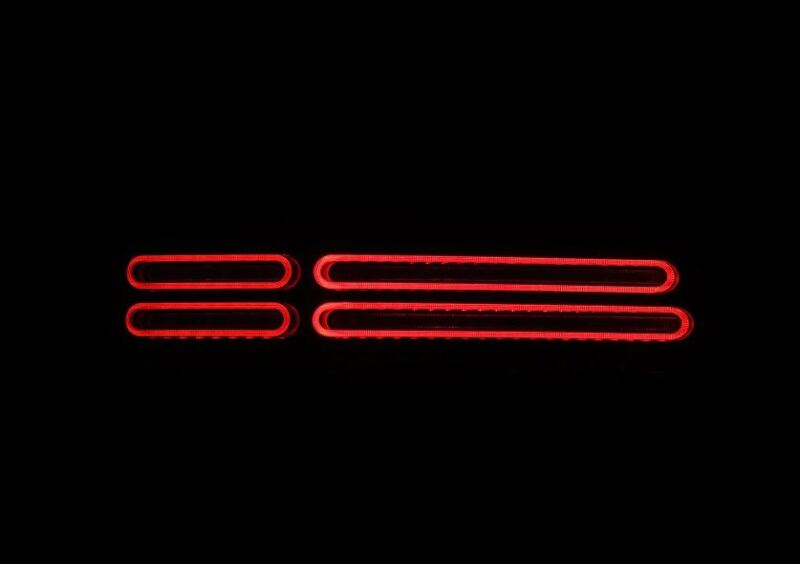 AlphaRex 691022 23-25 fits Nissan Z Nova-Series Quad-Loop Style Prismatic LED Tail Lights - Alpha Black