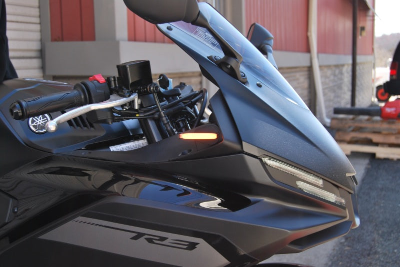 New Rage Cycles R3-FB-25 25+ fits Yamaha R3 Front Turn Signals