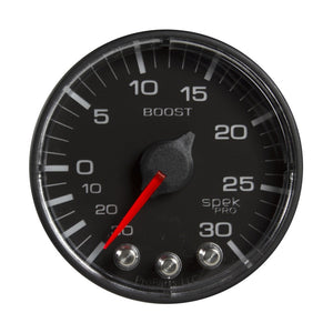 AutoMeter P302328 Autometer Spek-Pro 52.4mm 30inHG-30PSI Digital Stepper Motor Vac/Boost Gauge