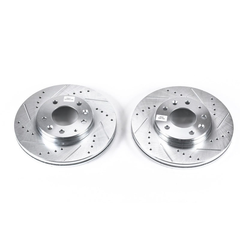 PowerStop fits Mazda 03-05 6 Front Evolution Drilled & Slotted Rotors - Pair