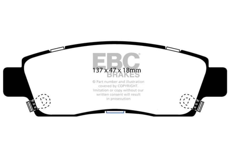 EBC DP21672 fits Chevrolet 03-05 SSR 5.3 Greenstuff Rear Brake Pads