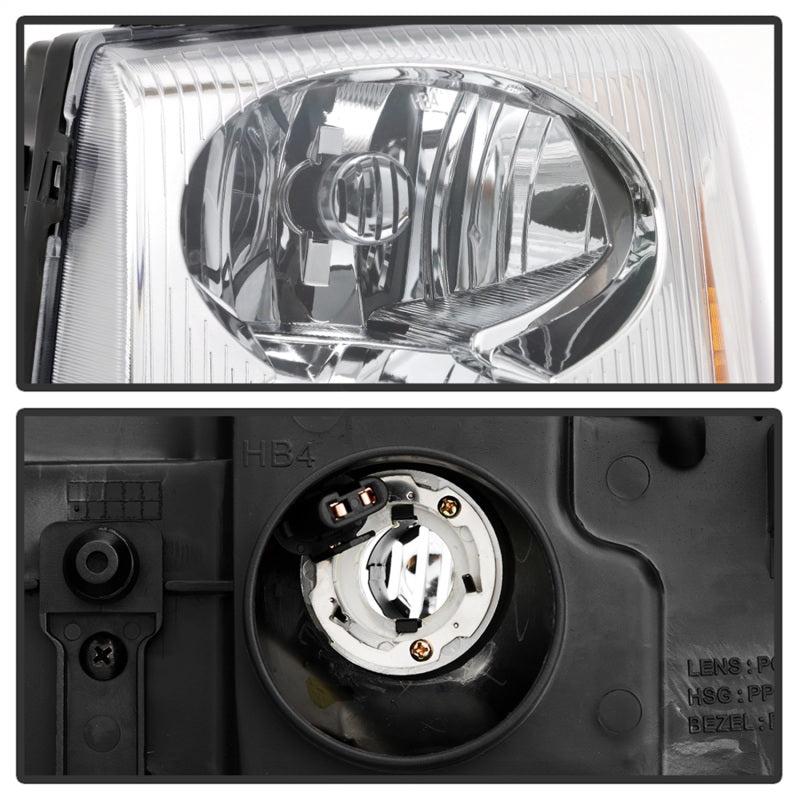 xTune 9042669 02-09 fits GMC Envoy OEM Style Headlights - Chrome (HD-JH-GEN02-A
