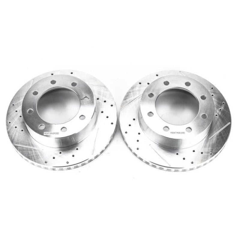 PowerStop AR85107XPR fits Ford F-450 Super Duty Front Drilled/Slotted Rotor Pair