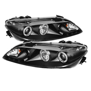 Spyder 5042538 fits Mazda 03-05 6 With Fog Lights Projector Headlights LED Halo