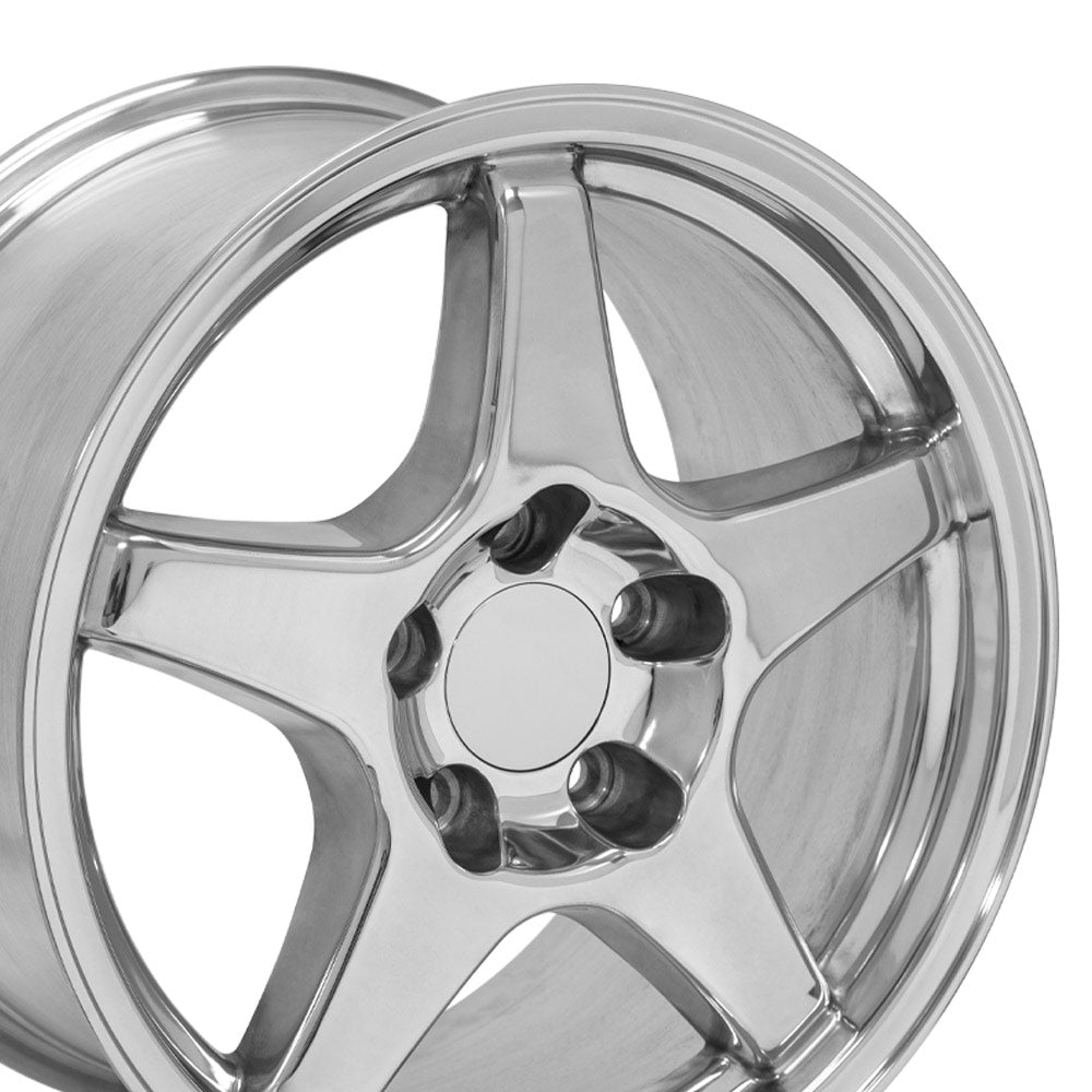 OE Wheels CV01-17095-5475-56P 17" Replica fits Chevrolet Corvette ZR1 Polished