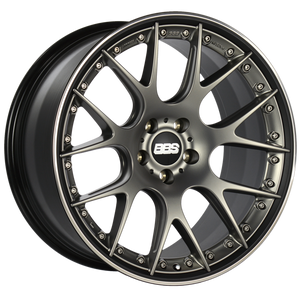 BBS CH604PBPO CH-RII 21x10.5 5x120 ET35 Satin Platinum Center Black Lip SS Rim Prot Wheel -82mm PFS/Clip Req