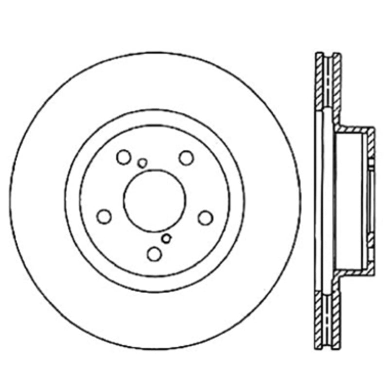 Stoptech 120.47021CRY 06-08 fits Subaru Legacy Wagon/Sedan 2.5i Front Cyro Performance Rotor