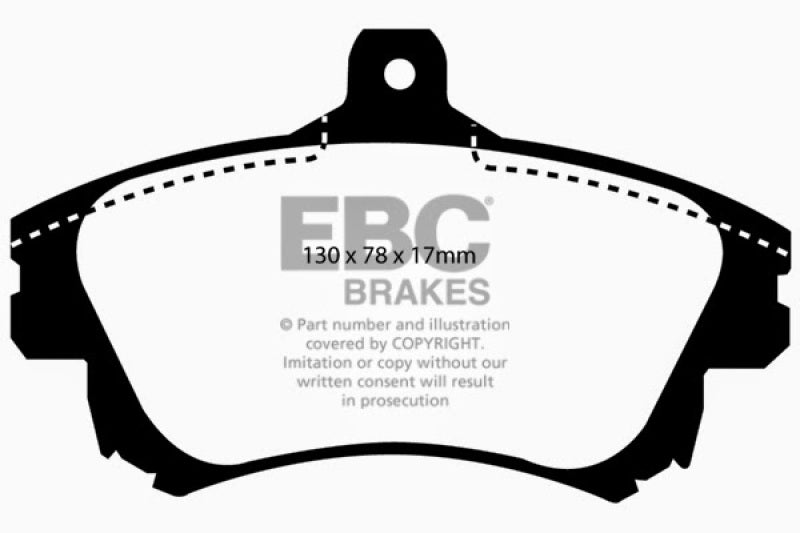 EBC DP21139 fits Volvo 99-04 S40 1.9 Turbo T4 (200 BHP) Greenstuff Front Brake Pads