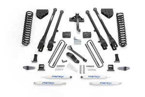 Fabtech K2054 08-10 fits Ford F450/550 4WD 6in 4Link Sys w/Coils & Perf Shks