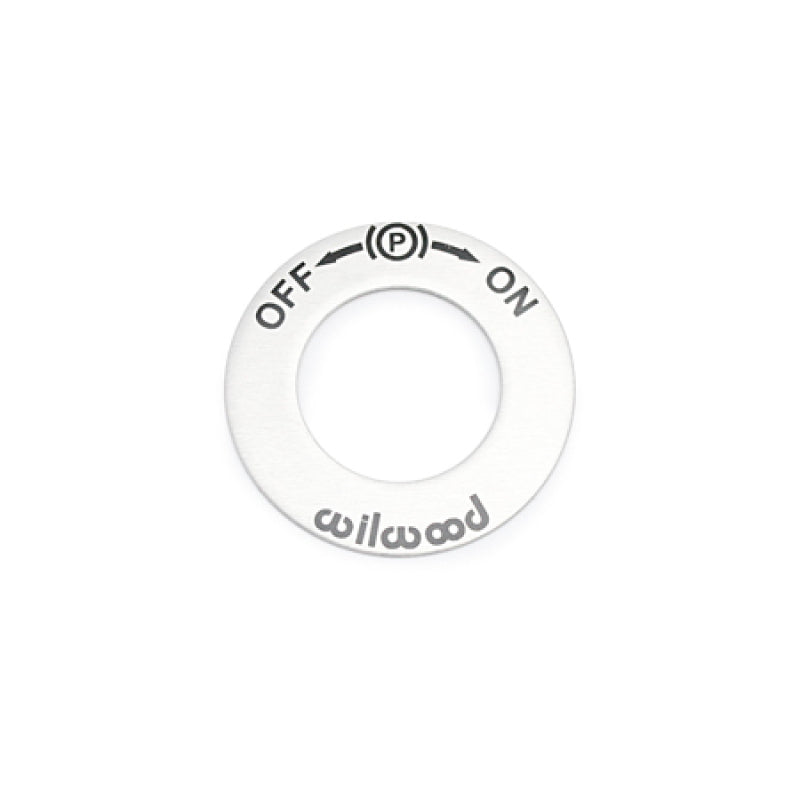Wilwood 400-15730 ON/OFF Switch EPB Sticker ALUM .87 IDx