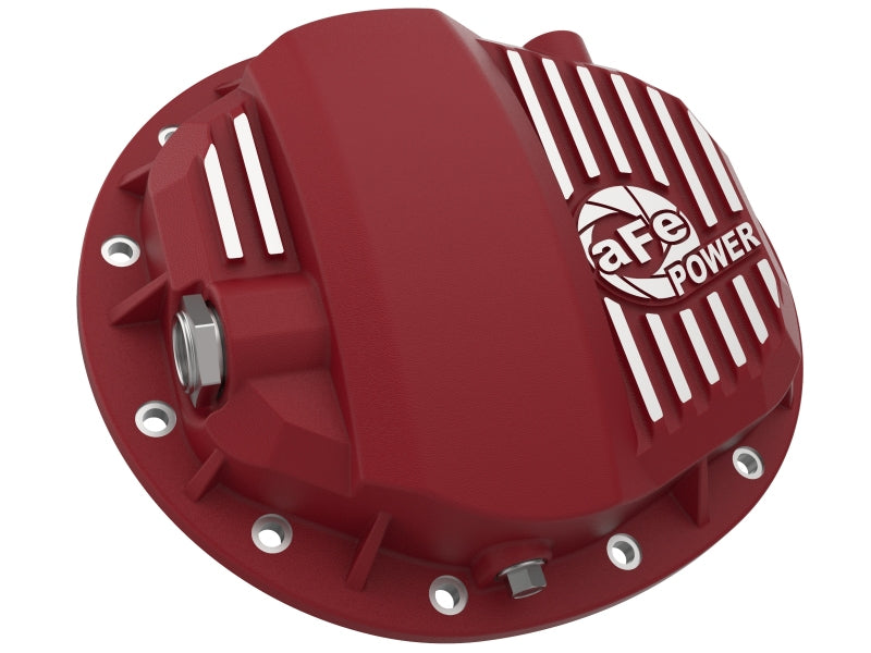 AFE 46-71140R ries GMCH 9.5 Rear Diff Cover Red w/ Machined Fins 19-20 fits GM