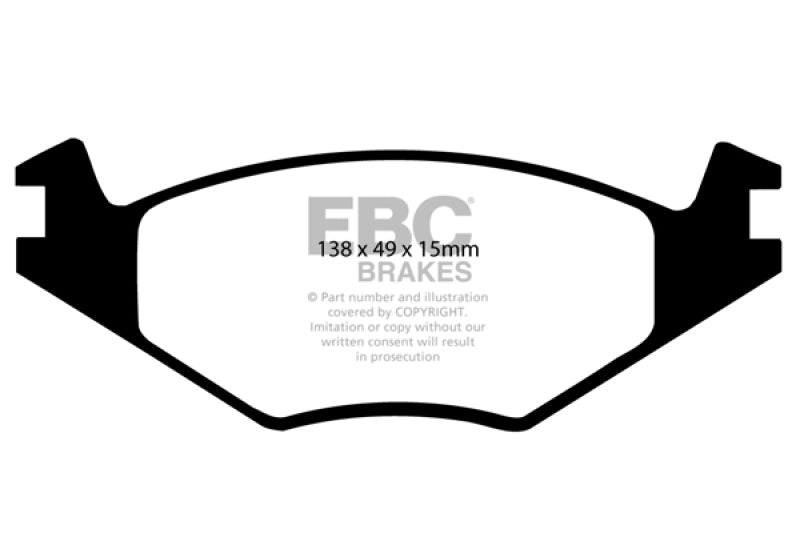 EBC DP2517 fits Volkswagen 86-93 Cabriolet 1.8 Greenstuff Front Brake Pads