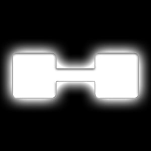 ORACLE Lighting 3140-H-001 Universal Illuminated LED Letter Badges - Matte Wht Surface Finish - H
