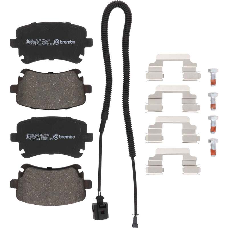 Brembo OE P85064 04-06 fits Volkswagen Phaeton PRIME Low-Met Brake Pad - Rear