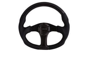 NRG ST-013CFCF ST-013CFCF Carbon Fiber Steering Wheel Oval Shape w/Black Carbon