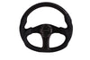 NRG ST-013CFCF ST-013CFCF Carbon Fiber Steering Wheel Oval Shape w/Black Carbon