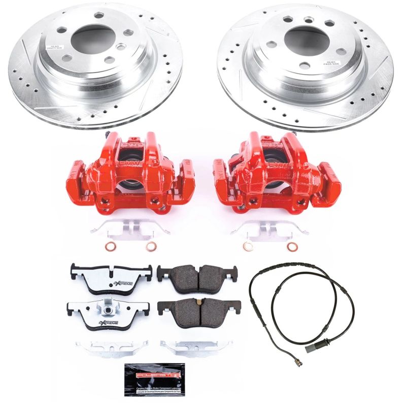 PowerStop fits BMW 320i xDrive Rear Z26 Street Warrior Brake Kit w/Calipers
