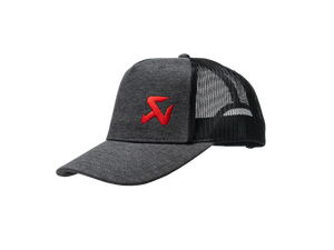 Akrapovic 802282 Logo Trucker Cap - Ash Grey / Black Mesh