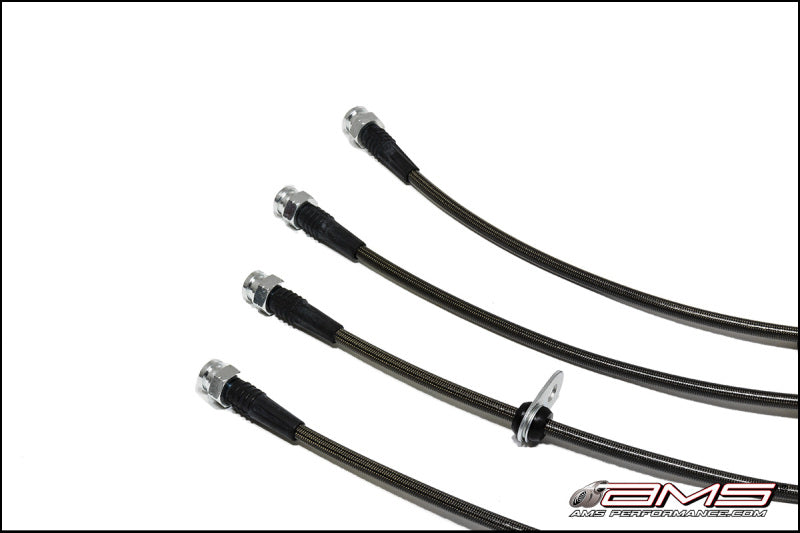 AMS AMS.04.01.0004-1 Performance fits Mitsubishi 08-15 EVO X Stainless Steel Brake Lines (4 Lines)