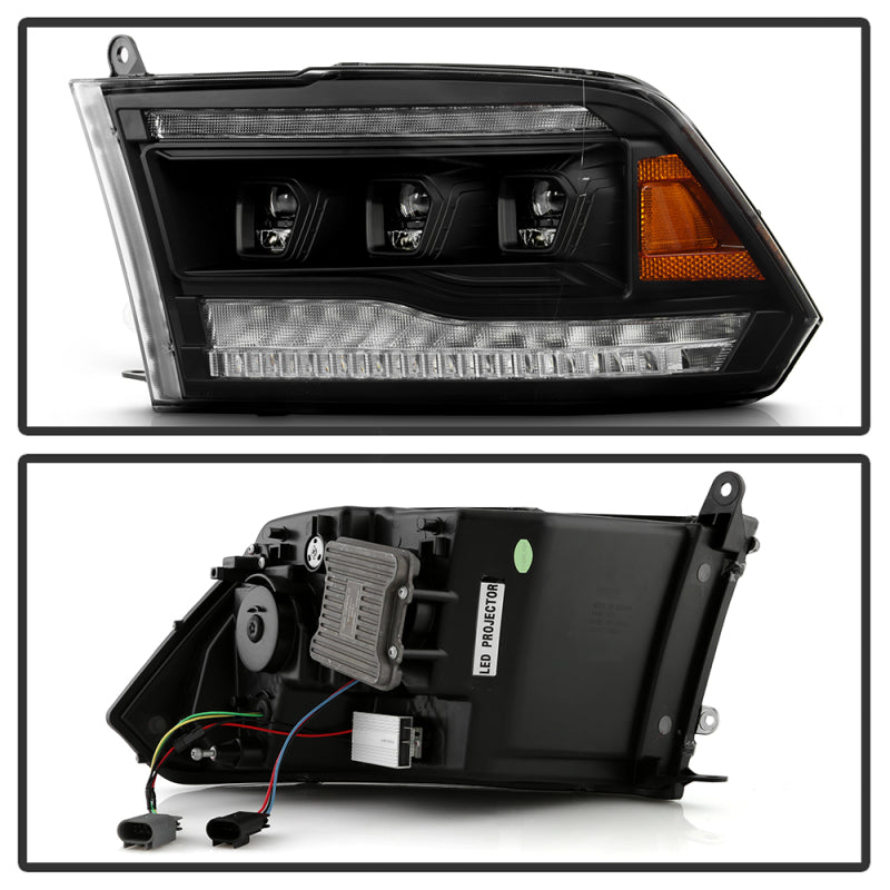 Spyder 5088666 fits Dodge 09-18 RAM 1500 / 10-19 RAM 2500/3500 Headlights - Hal