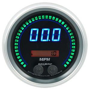 AutoMeter 6789-CB Autometer 85.7mm Black Switchable 260 MPH / 260 KM/H Speedometer Cobalt Elite Digital Gauge