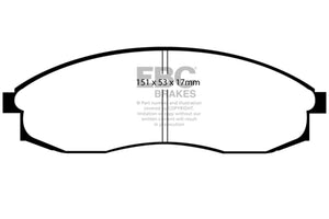 EBC DP21082 93-98 fits Nissan Skyline (R33) 2.5 GTS Greenstuff Front Brake Pads