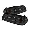 Spyder 5016805 fits Ford 87-93 Mustang 1PC LED (Replaceable LEDs)Crystal Headli