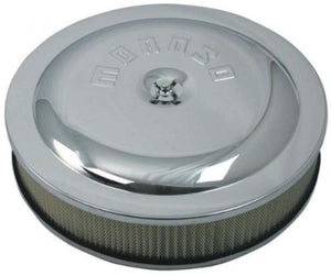 Moroso 65910 Racing Air Cleaner - 14in x 3in Filter - Steel - Chrome Plated