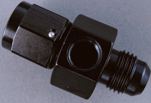 Fragola 495005-BL Inline Gauge Adapter -6AN Male x -6AN Fem - Black