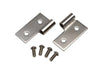 Kentrol 30407 JEEP CJ Wrangler YJ/TJ Lower Door Hinge Pair - Polished Silver