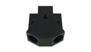 Vibrant 10893  Aluminum Y-Block Fitting with 1/8in NPT Port -8AN x Dual -8AN OR
