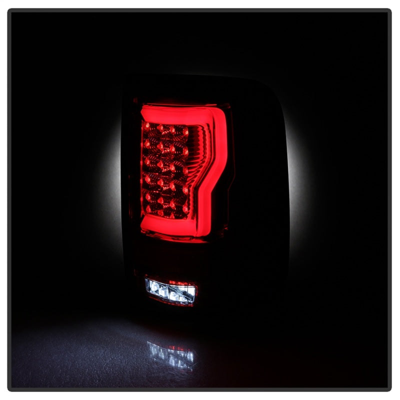 Spyder 5084194 fits Ford 04-08 F150 Styleside Tail Light V2 - LED - Red Clear A