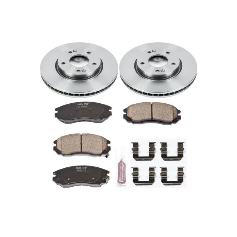PowerStop KOE163 fits Hyundai 04-06 Tiburon Front Autospecialty Brake Kit