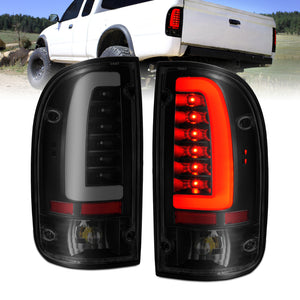 ANZO 311354 1995-2000 fits Toyota Tacoma LED Taillights Black Housing Smoke Lens (Pair)