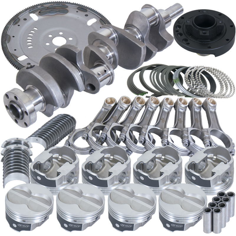 Eagle B16323MA030 fits Ford 302 3.400in Crank 5.400in I-Beam Rods 4.030in Pistons 164 Tooth FP Balanced Assembly
