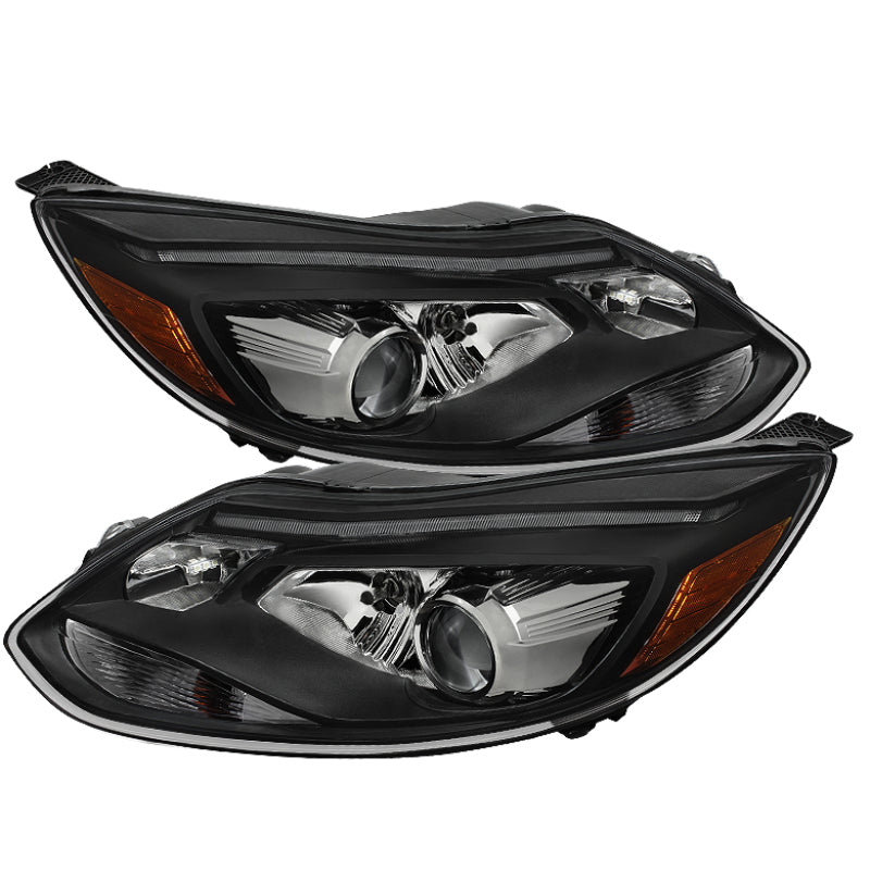 SPYDER 9932687 xTune fits Ford Focus Projector Headlights OE Style Halogen Black