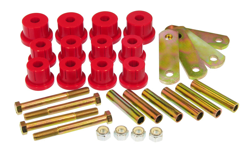 Prothane 7-1052 fits Chevy 67-69 Camaro HD Spring & Shackles Bushings - Red