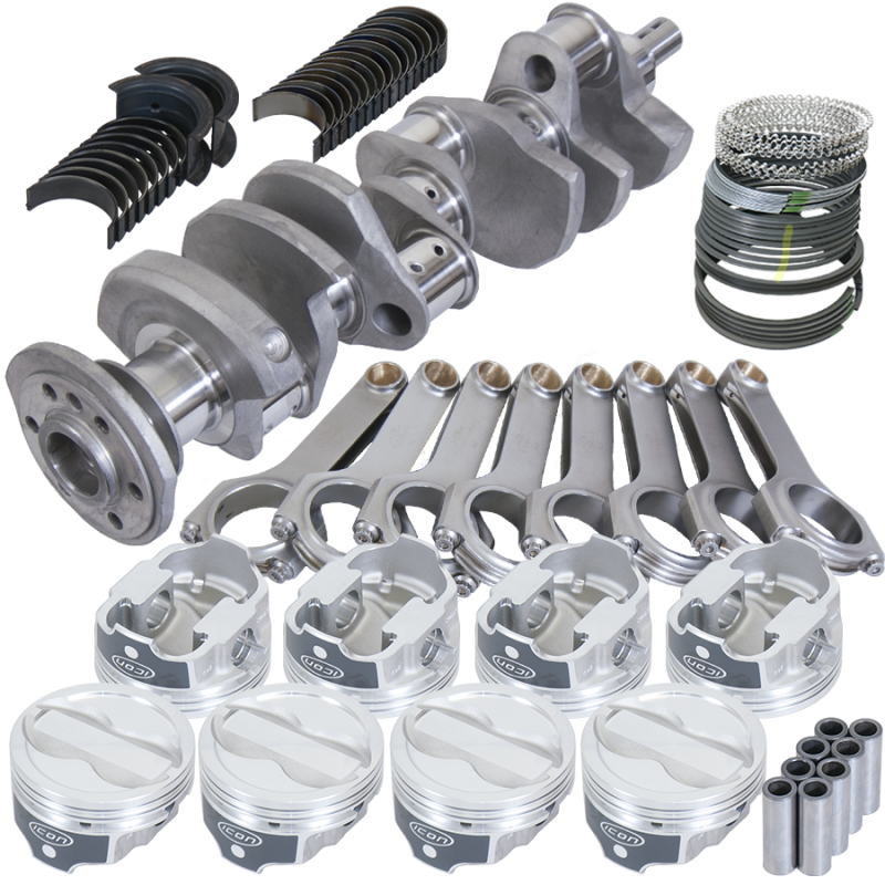 Eagle 12303040 fits Chevy 350 3.750in Crank 6.000in H-Beam -18cc 4.040in Pistons Rotating Assembly