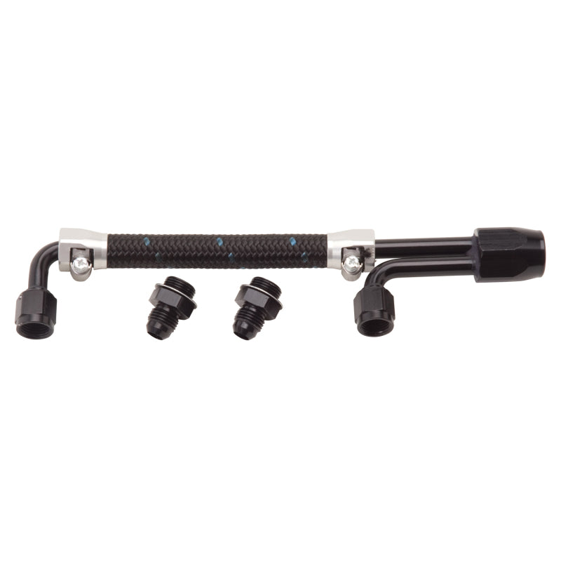 Edelbrock 80913 Dual Quad Fuel Line Kit In Clr/Blk Finish