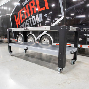 Wehrli Modular Steel Work Bench Top/Shelf Kit - 32in x 90in x .120in Thick (Raw Steel)