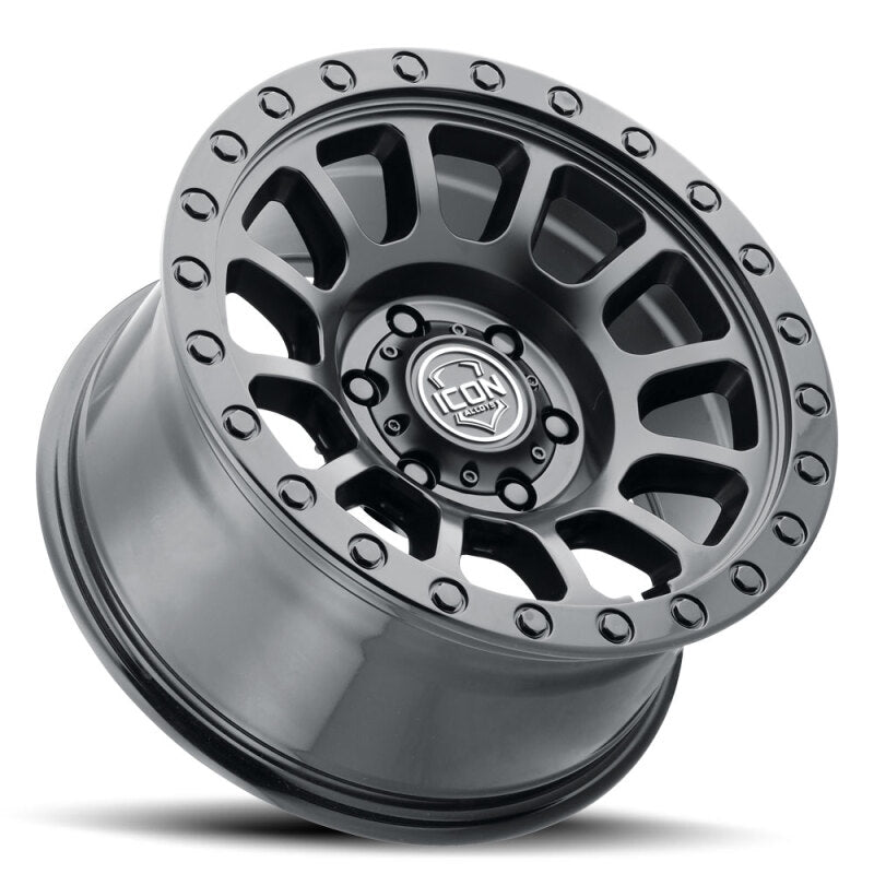 ICON 8018908055DB Hulse 18x9 8x6.5 12mm Offset 5.5in BS Double Black