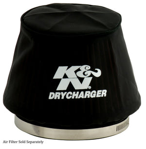 K&N Engineering RU-5163DK K&N Black Drycharger 6.25in Base ID / 4.375in Top ID / 4.125in Height Air Filter Wrap