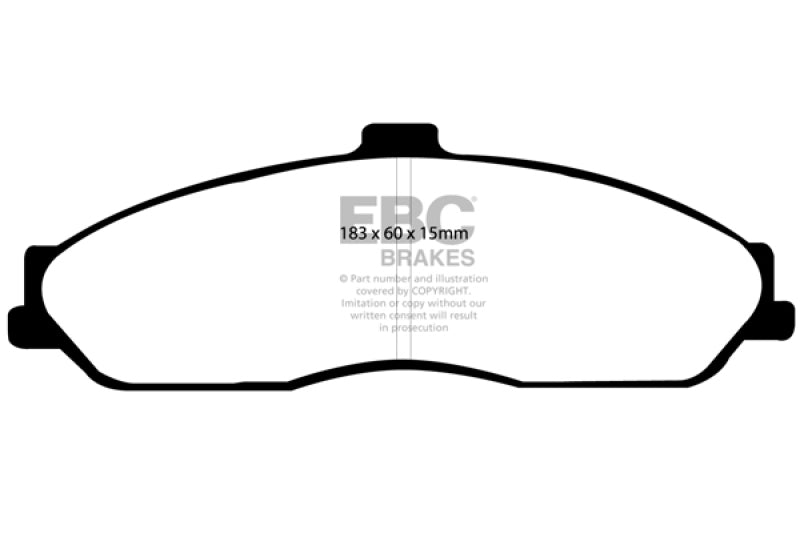 EBC DP21162 fits Cadillac 03-04 XLR 4.6 Greenstuff Front Brake Pads