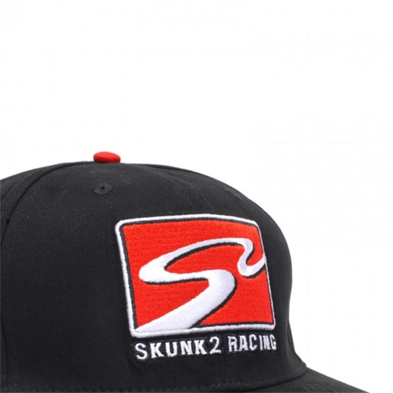 Skunk2 731-99-1501 Team Baseball Cap Racetrack Logo (Black) - M/L