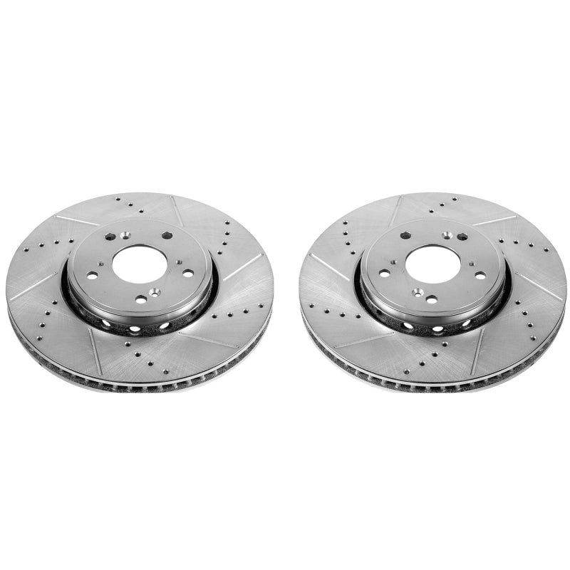 PowerStop fits Acura ILX Front Evolution Drilled & Slotted Rotors - Pair
