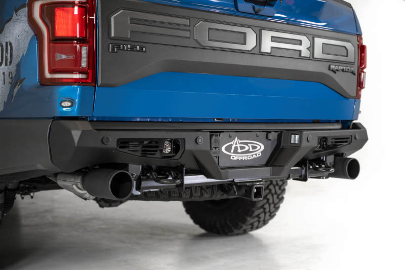 Addictive Desert Designs R110011370103 fits Ford 17-20 Raptor F-150 Bomber Rear Bumper w/ Backup Sensor Cutouts