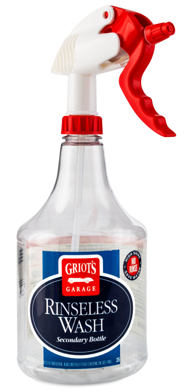 Griots Garage 10489 Rinseless Wash Secondary Bottle w/ Sprayer