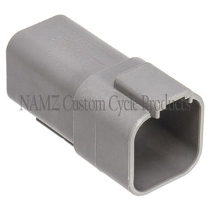NAMZ DR-6G Deutsch DT Series 6-Wire Receptacle & Wedgelock - Gray (Repl. HD 7212
